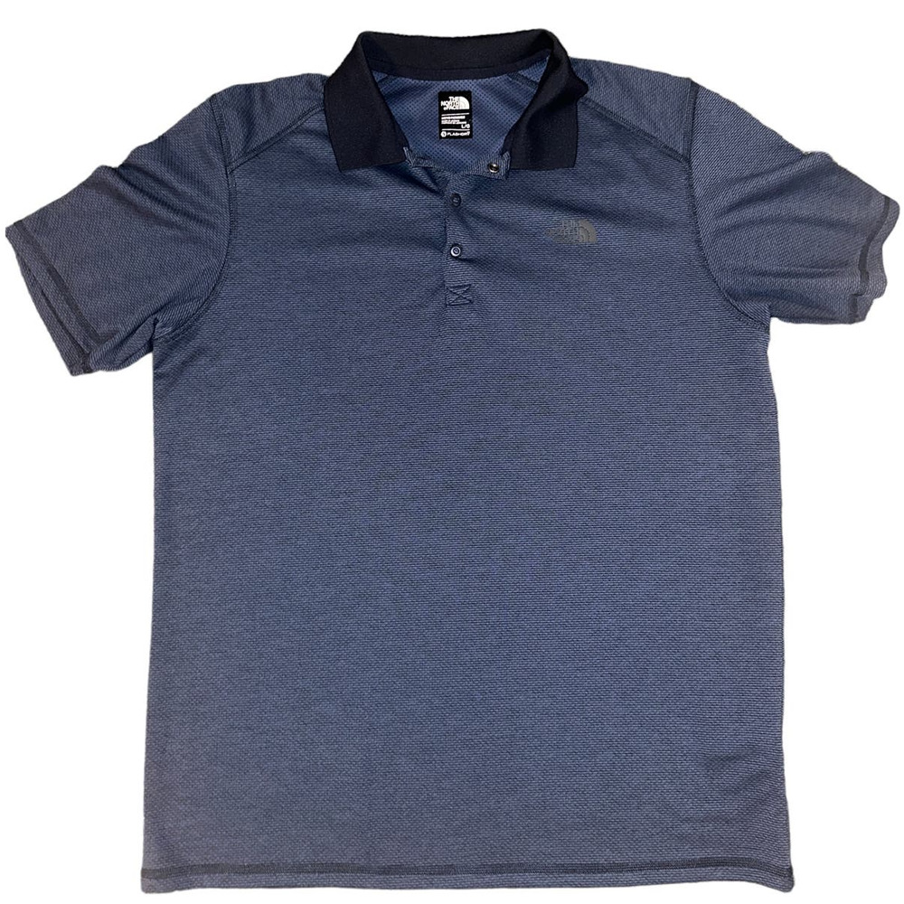 The North Face Flash Dry Snap Button Breathable Technical Hiking Polo Size: L - Picture 1 of 6